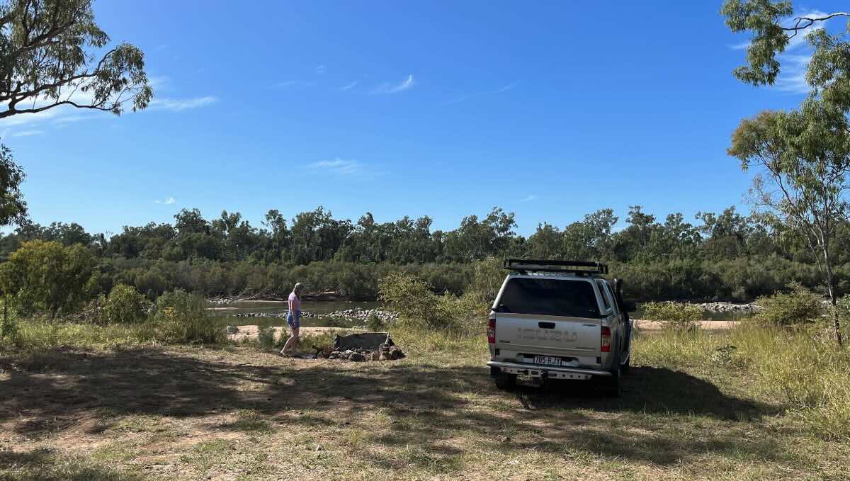 Flat rock camping