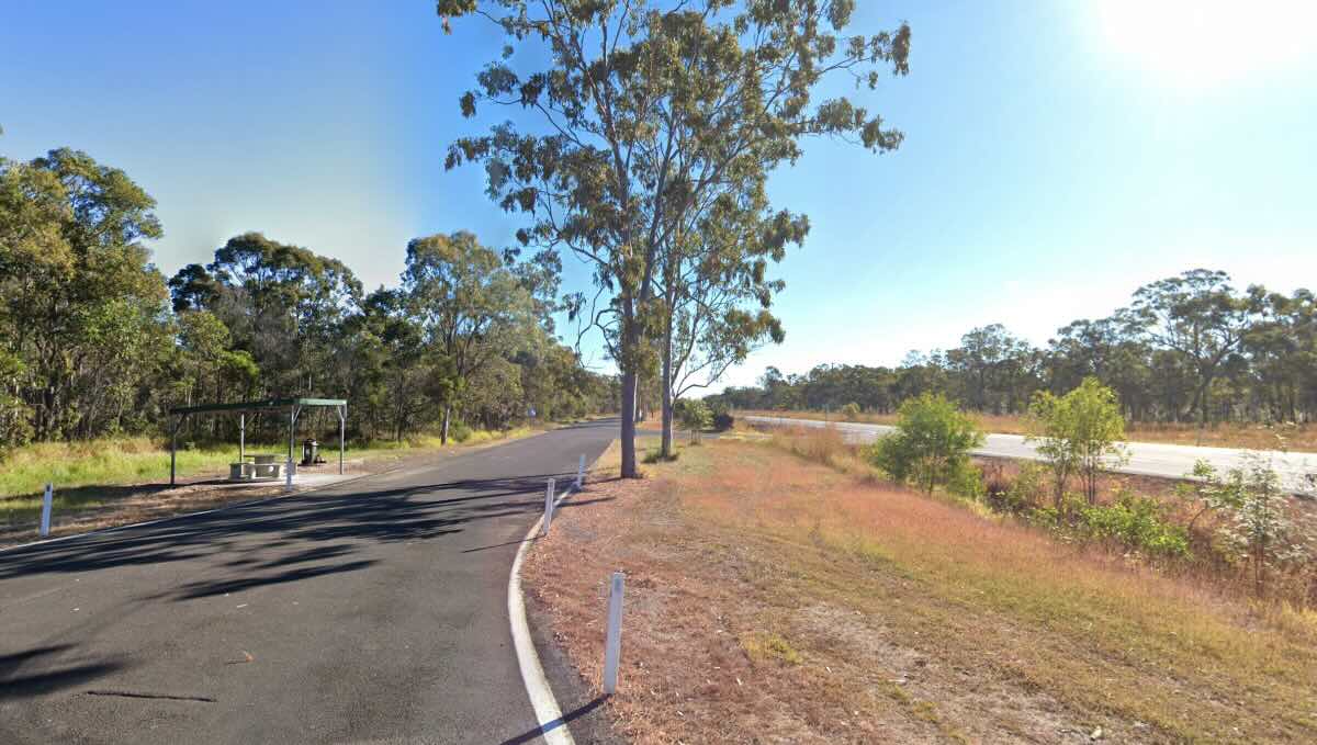 Pig Creek rest area, on left heading north