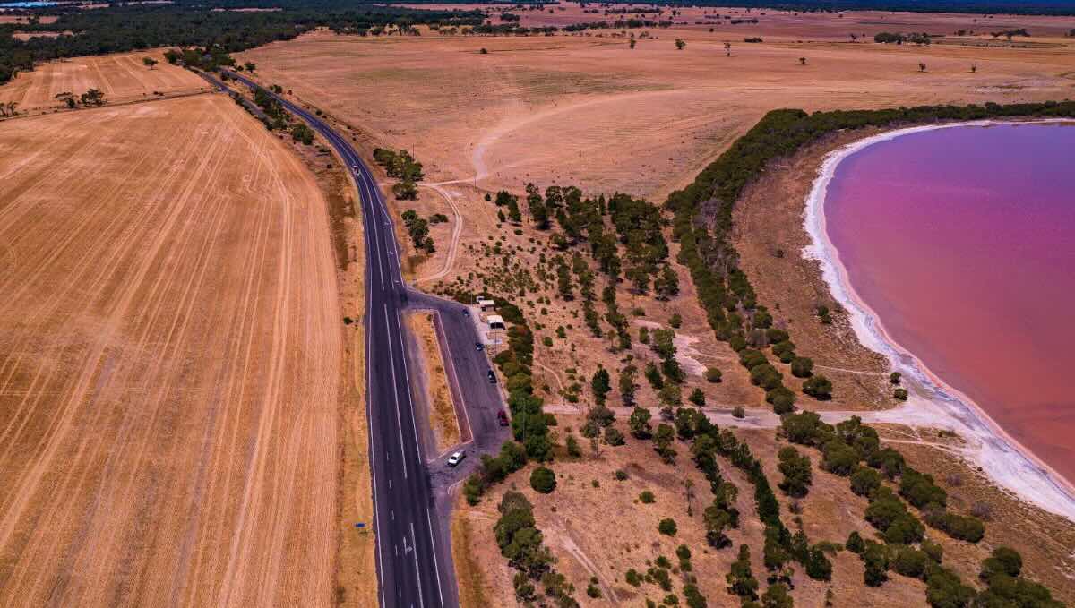 Pink Lake Rest Area – Free Camping with a View near Dimboola