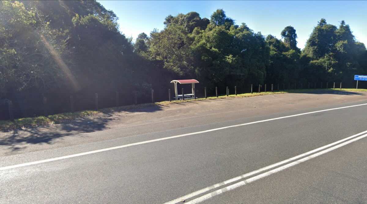 Mountain Top East Rest Area, Waterfall Way